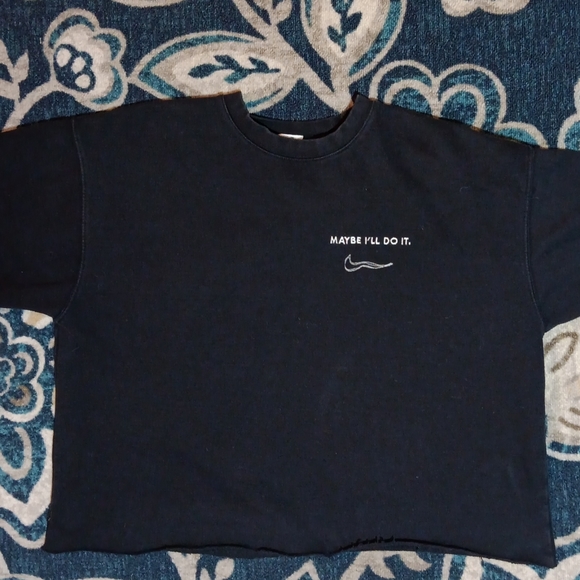 House of 950 black crop oversize sweatshirt XL - Picture 2 of 7